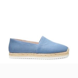 STUART WEITZMAN MYKONOS ESPADRILLE SPORT FLAT BLUE SIZE 7
